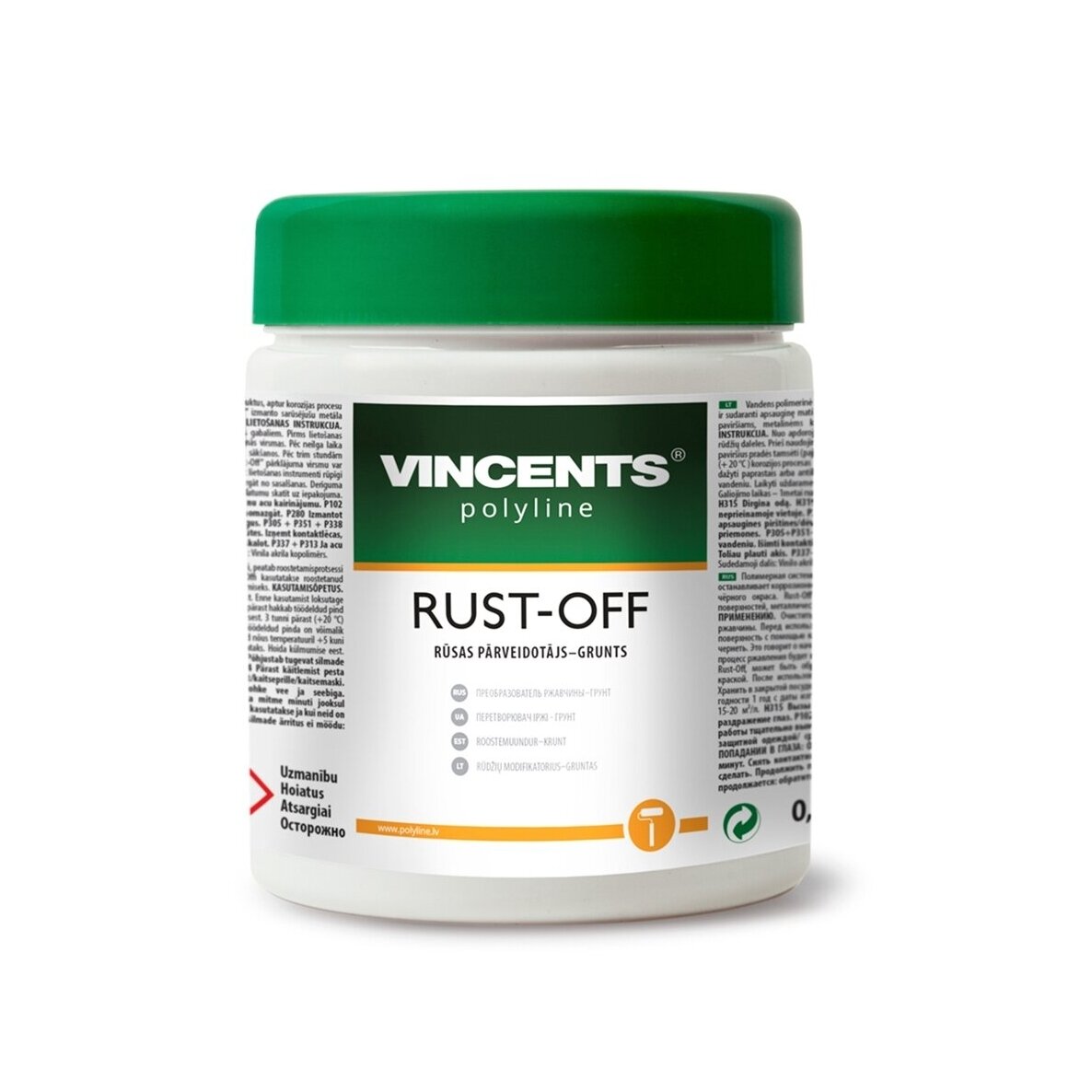 Gruntas VINCENTS POLYLINE Rust Off, 0,25l Gruntas VINCENTS POLYLINE Rust Off, 0,25l