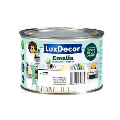 Akriliniai emaliniai dažai LUXDECOR, 400ml balto krištolo sp.