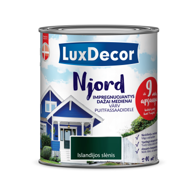 Impregnuojantys dažai LUXDECOR Njord, 0,75l Islandijos slėnis Impregnuojantys dažai LUXDECOR Njord, 0,75l Islandijos slėnis
