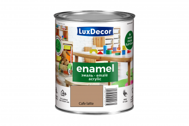 Emalė akrilinė - matinė (Cafe latte) „Luxdecor“ 0,75l