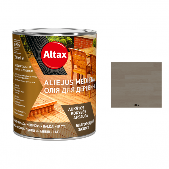 Aliejus medienai ALTAX Altaxin, 0,75l pilka sp.