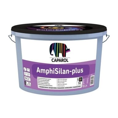 Fasadiniai dažai CAPAROL Amphisilan Plus B1, 10l balta sp. matiniai Fasadiniai dažai CAPAROL Amphisilan Plus B1, 10l balta sp. matiniai
