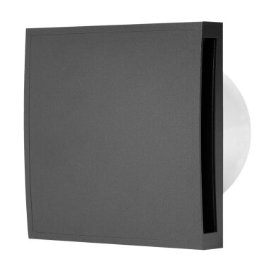 Elektrinis ventiliatorius EUROPLAST E-Extra EET100A, 100mm antracito sp.