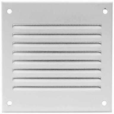 100x100mm GROTELĖ VENT. METAL. BALTA MR1010