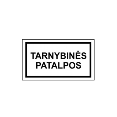 Lipdukas „tarnybinės patalpos“, 100x180mm Lipdukas „tarnybinės patalpos“, 100x180mm