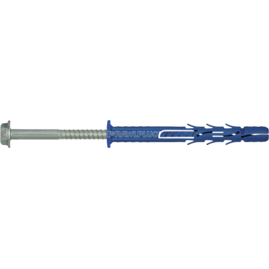 Universalus fasadinis kaištis su šešiakampe galva RAWLPLUG R-S10-FF1N10K120/4, 10x120mm Universalus fasadinis kaištis su šešiakampe galva RAWLPLUG R-S10-FF1N10K120/4, 10x120mm