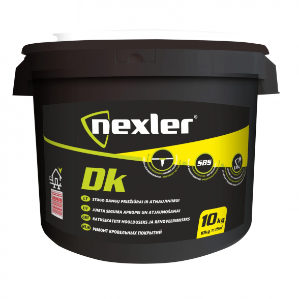 Bituminė-kaučiukinė mastika NEXLER Izobit DK, 10kg Bituminė-kaučiukinė mastika NEXLER Izobit DK, 10kg