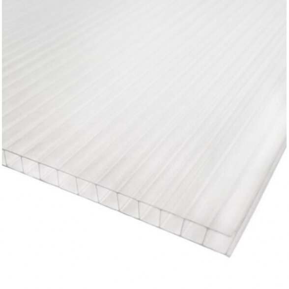 Polikarbonatas PC DUAL, 1050x2000x10mm balta sp. Polikarbonatas PC DUAL, 1050x2000x10mm balta sp.