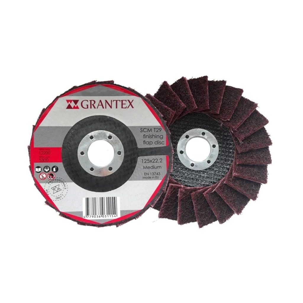 Žiedlapinis šlifavimo diskas GRANTEX, 125x22mm, šiurkštus Žiedlapinis šlifavimo diskas GRANTEX, 125x22mm, šiurkštus