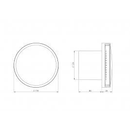 Elektrinis ventiliatorius E-EXTRA EAT125, 125mm 1