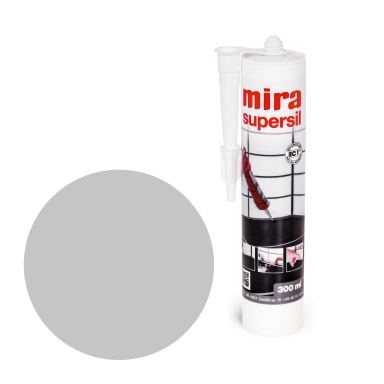 Sanitarinis silikonas MIRA Supersil, 300ml šviesiai pilka sp. (120) Sanitarinis silikonas MIRA Supersil, 300ml šviesiai pilka sp. (120)