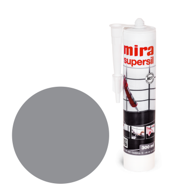 Sanitarinis silikonas MIRA Supersil, 300ml pilka sp. (121) Sanitarinis silikonas MIRA Supersil, 300ml pilka sp. (121)
