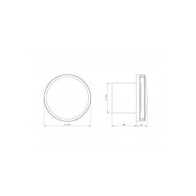 Elektrinis ventiliatorius E-EXTRA EAT125, 125mm