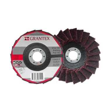Žiedlapinis šlifavimo diskas GRANTEX, 125x22mm, šiurkštus