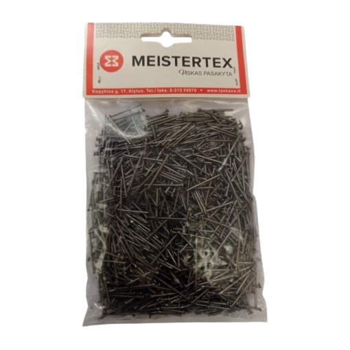 Statybinės vinys MEISTERTEX, 1,2x25mm juoda sp.