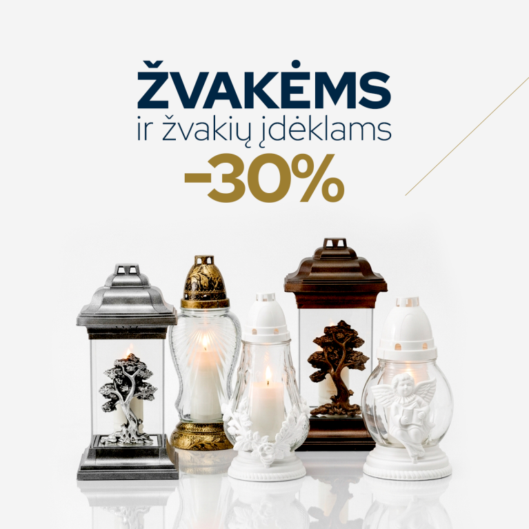 Žvakėms -30% Žvakėms -30%