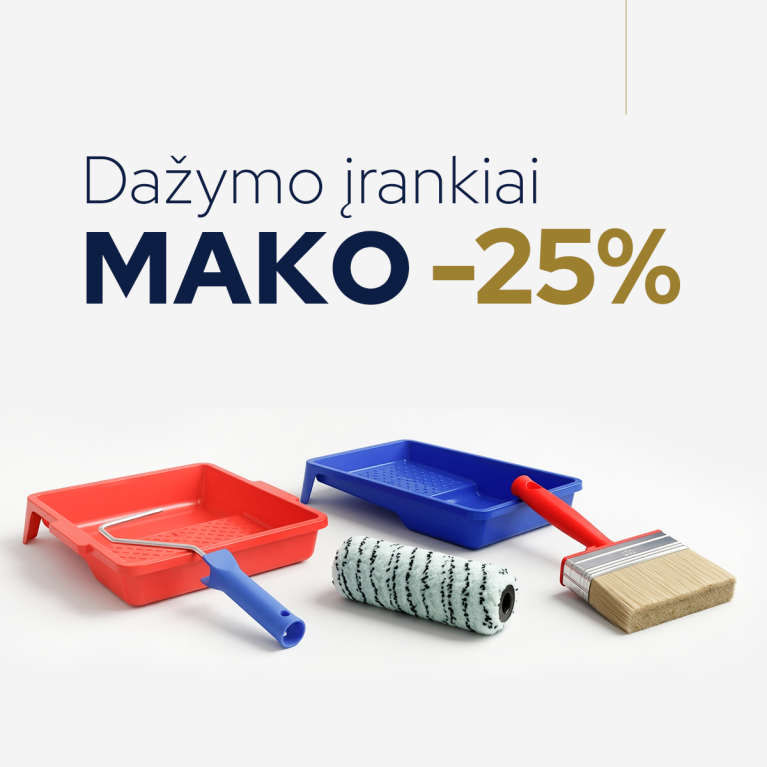 MAKO dažymo įrankiai MAKO dažymo įrankiai