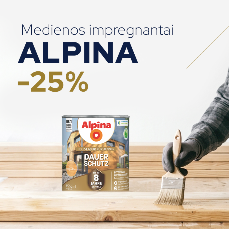 ALPINA medienos impregrantai ALPINA medienos impregrantai