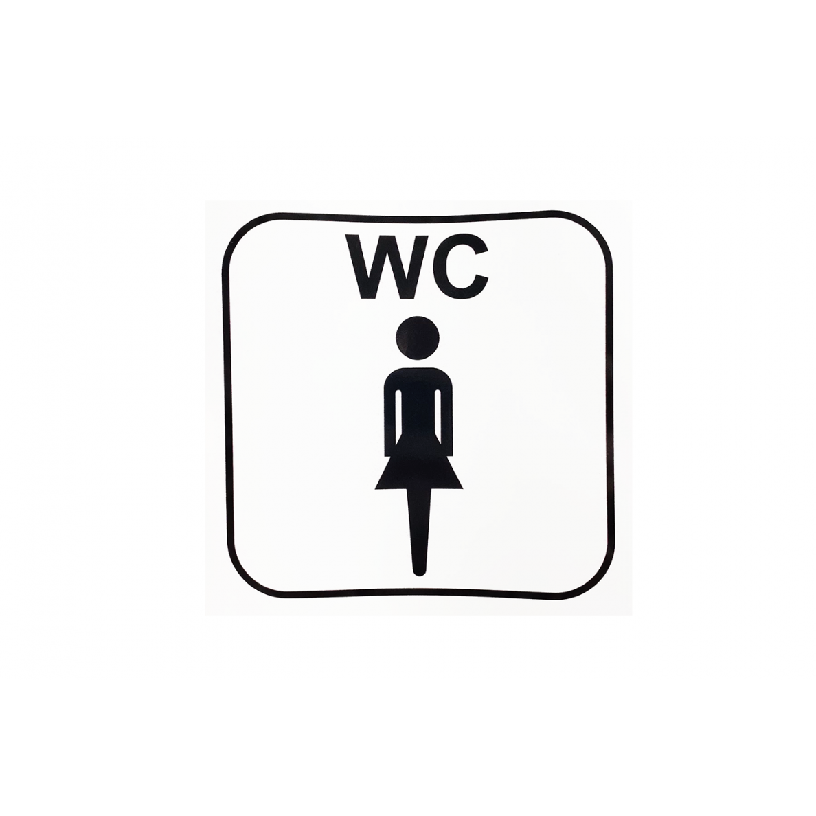 Lipdukas „WC moteris“, 130x130mm Lipdukas „WC moteris“, 130x130mm