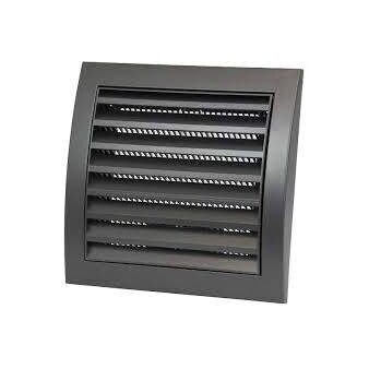 Grotelės ventiliacinės plastikinės 148x153mm reguliuojamos antracitas 1 Grotelės ventiliacinės plastikinės 148x153mm reguliuojamos antracitas 1