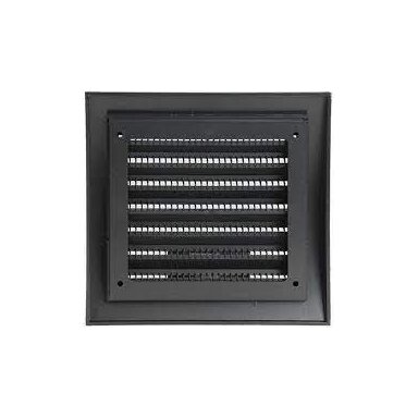 Grotelės ventiliacinės plastikinės 148x153mm antracitas
