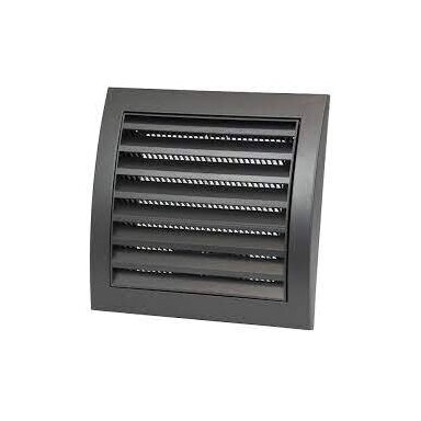 Grotelės ventiliacinės plastikinės 148x153mm reguliuojamos antracitas