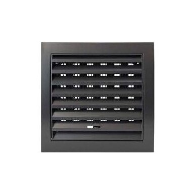 Grotelės ventiliacinės plastikinės 148x153mm reguliuojamos antracitas
