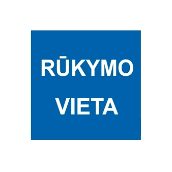 Lipdukas „rūkymo vieta", 150x150mm Lipdukas „rūkymo vieta", 150x150mm