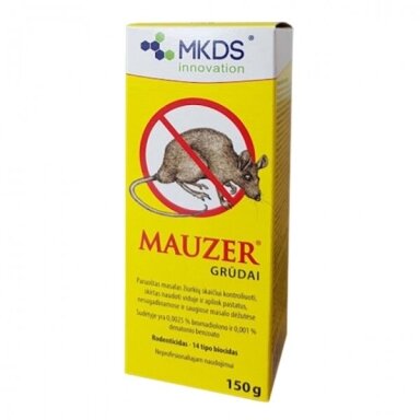 Grūdai graužikams MKDS Mauzer, 150g Grūdai graužikams MKDS Mauzer, 150g