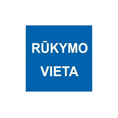 Lipdukas „rūkymo vieta", 150x150mm Lipdukas „rūkymo vieta", 150x150mm