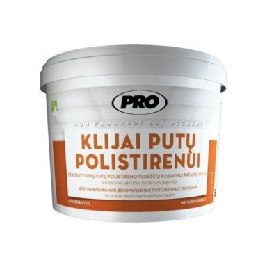 Klijai putų polistirenui PRO, 1,5kg Klijai putų polistirenui PRO, 1,5kg
