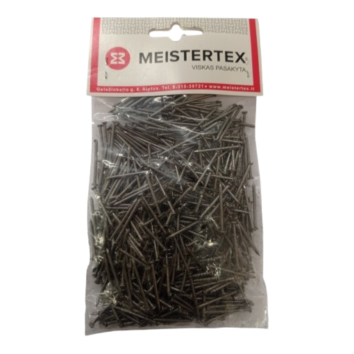 Statybinės vinys MEISTERTEX, 1,6x25mm juoda sp.