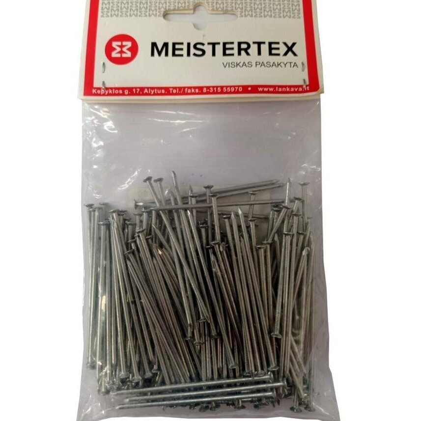 Statybinės vinys cinkuotos 1.8x60mm MEISTERTEX (0.2kg) Statybinės vinys cinkuotos 1.8x60mm MEISTERTEX (0.2kg)