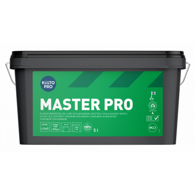 Sienų dangų ir tapetų klijai KIILTO Master Pro, 1l Sienų dangų ir tapetų klijai KIILTO Master Pro, 1l