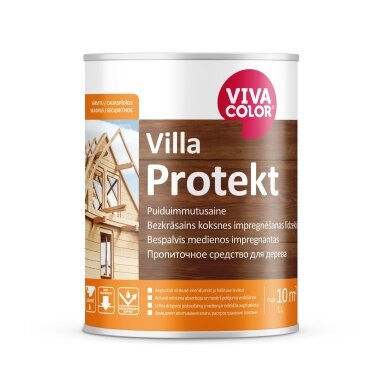 Medienos Impregnantas VIVACOLOR Villa Protekt, 1l bespalvis