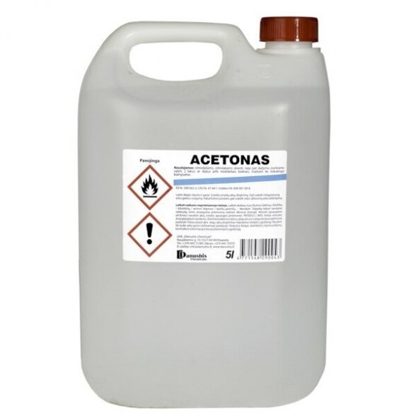 Acetonas DANUSHIS CHEMICALS, 1l Acetonas DANUSHIS CHEMICALS, 1l