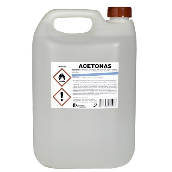Acetonas DANUSHIS CHEMICALS, 1l Acetonas DANUSHIS CHEMICALS, 1l