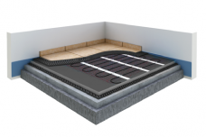 Šildomų grindų kilimėlis PVC 1m2/150w