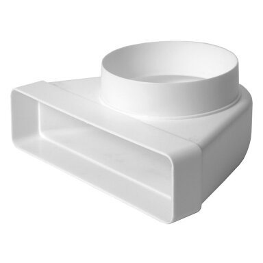 Alkūnė su diametru plastikinė EUROPLAST KLD25-100, 220x55mm Ø100mm