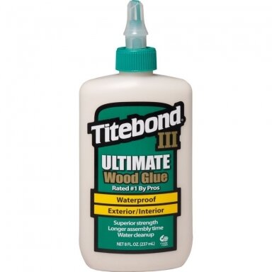 Medienos klijai TITEBOND III Ultimate, 237ml