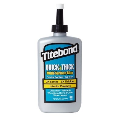 Universalūs PVA klijai TITEBOND Quick & Thick, 237ml