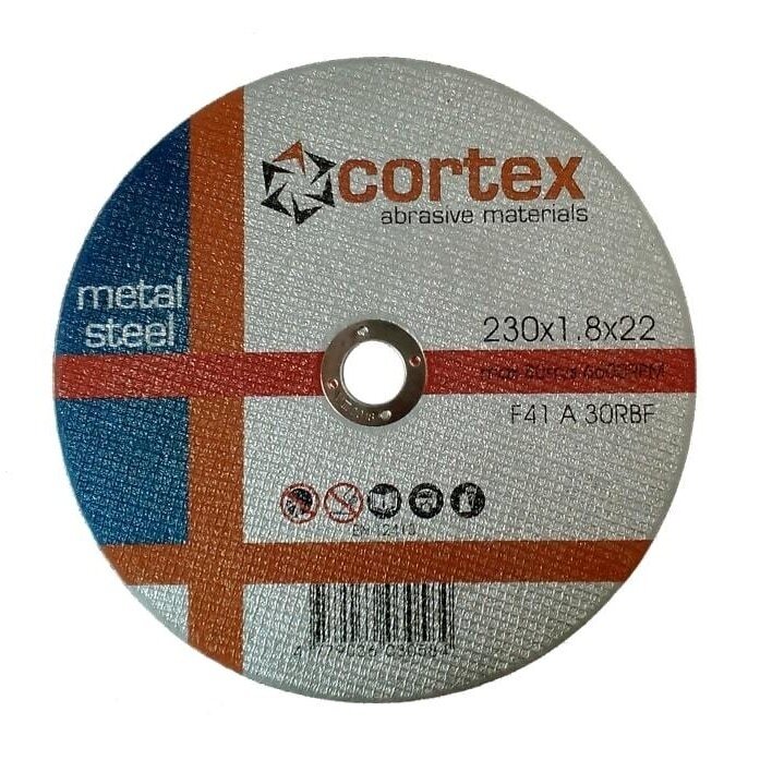 Metalo pjovimo diskas CORTEX, 230x1,8x22 mm Metalo pjovimo diskas CORTEX, 230x1,8x22 mm