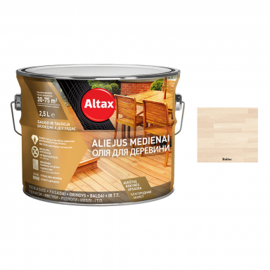 Aliejus medienai ALTAX Altaxin, 2,5l balta sp. Aliejus medienai ALTAX Altaxin, 2,5l balta sp.