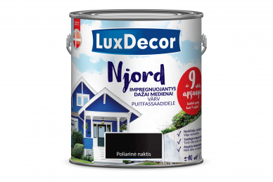 Impregnuojantys dažai LuxDecor Njord, Poliarinė naktis, 2,5 L
