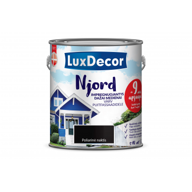 Impregnuojantys dažai LuxDecor Njord, Poliarinė naktis, 2,5 L