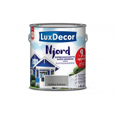 Impregnuojantys dažai LuxDecor Njord, Uolėtas krantas, 2,5 L