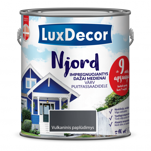 Medienos dažai LUXDECOR Njord, 2,5l vulkaninis paplūdimys Medienos dažai LUXDECOR Njord, 2,5l vulkaninis paplūdimys
