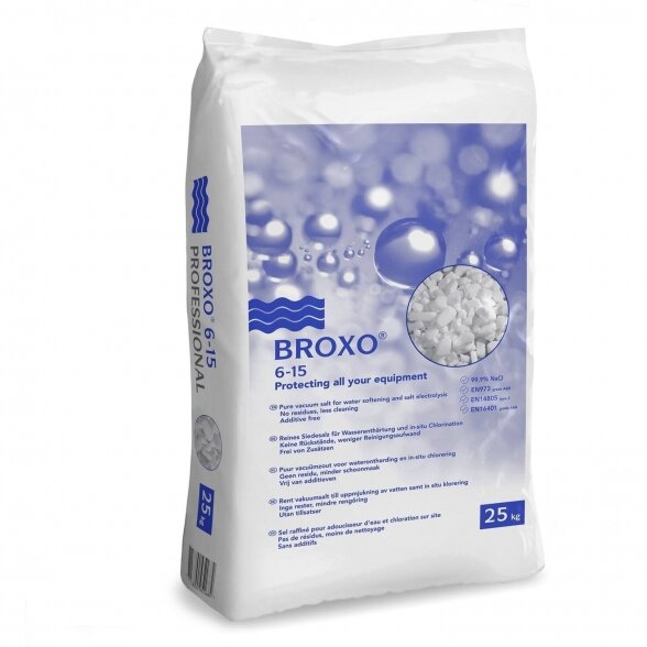 Druska vandens minkštinimo filtrams BROXO, 25kg Druska vandens minkštinimo filtrams BROXO, 25kg