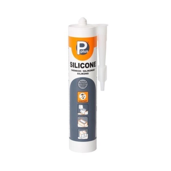 Sanitarinis silikonas PPLUS, 280ml balta sp.
