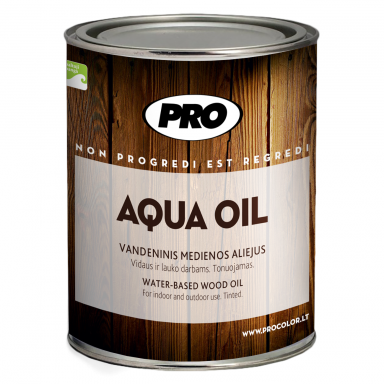 Aliejus medienai PRO Aqua Oil, 2,7l Aliejus medienai PRO Aqua Oil, 2,7l